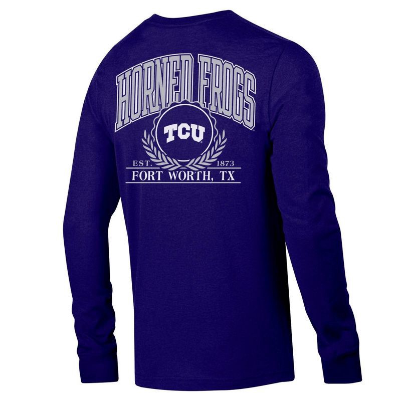 slide 2 of 3, NCAA TCU Horned Frogs Men's Long Sleeve T-Shirt - XXL, 1 ct
