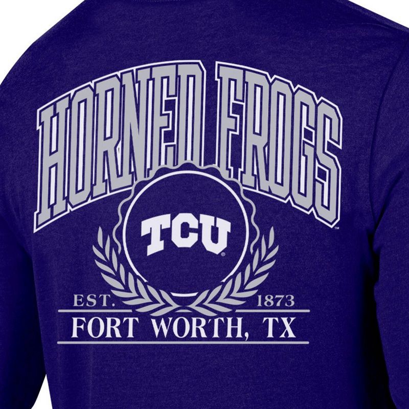 slide 3 of 3, NCAA TCU Horned Frogs Men's Long Sleeve T-Shirt - XXL, 1 ct
