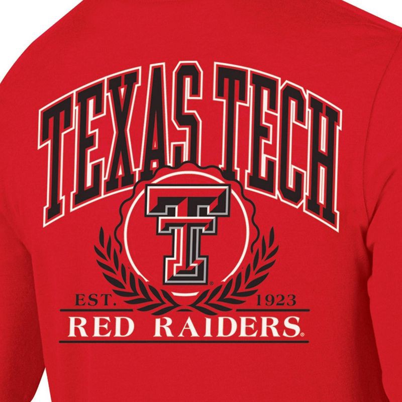 slide 3 of 3, NCAA Texas Tech Red Raiders Men's Long Sleeve T-Shirt - M: Cotton-Polyester Blend,, 1 ct