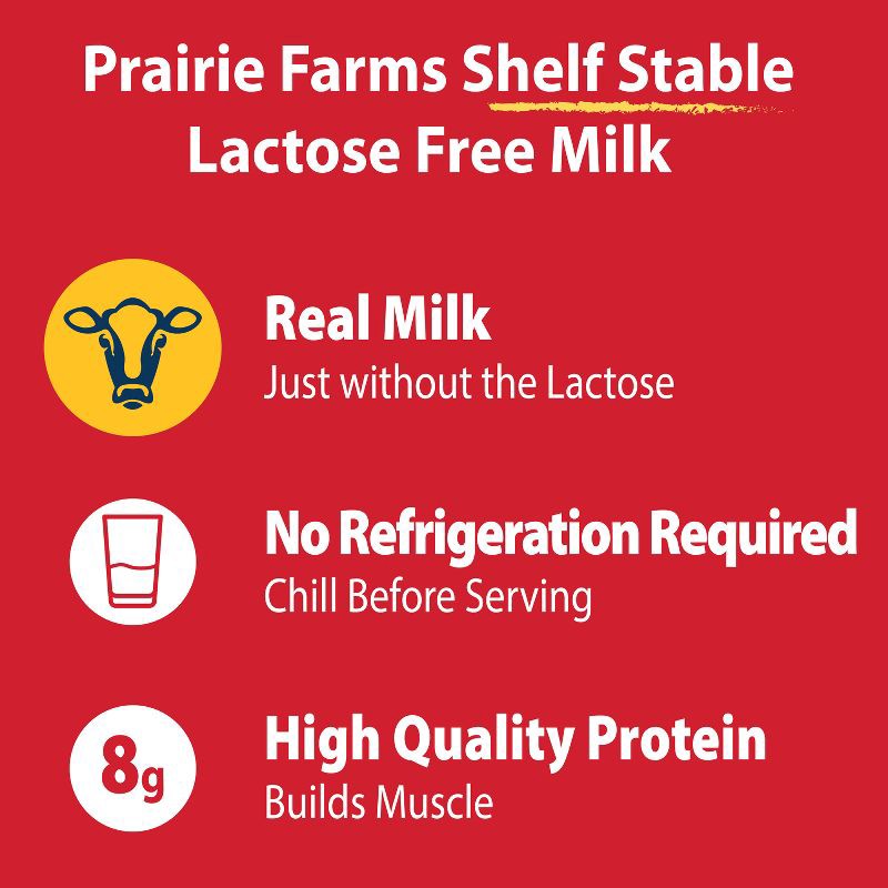 slide 8 of 11, Prairie Farms 1% Lactose Free Milk - 3pk/8 fl oz, 3 ct, 8 fl oz