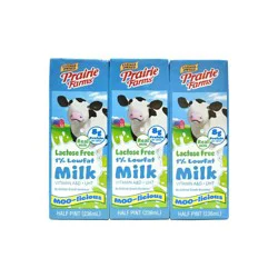 Prairie Farms 1% Lactose Free Milk - 3pk/8 fl oz