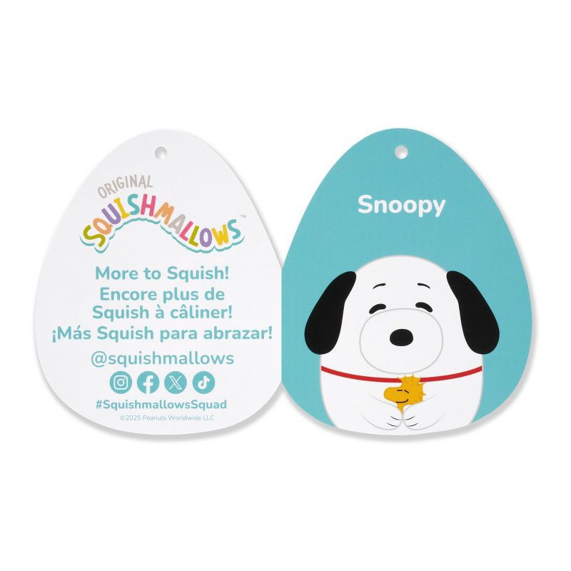 slide 12 of 12, Peanuts 12" Medium Squishmallows Snoopy with Woodstock (Target Exclusive), 1 ct