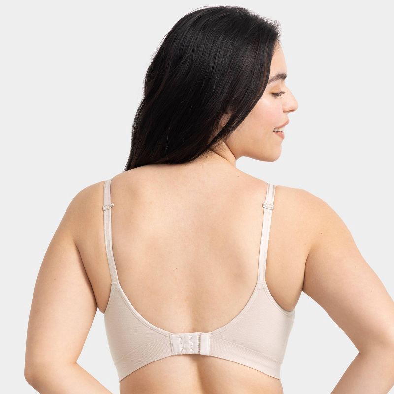 slide 3 of 6, Fruit of the Loom Women's 360° Stretch Seamless Smooth Support Wireless Bra - Cashmere XL, 1 ct