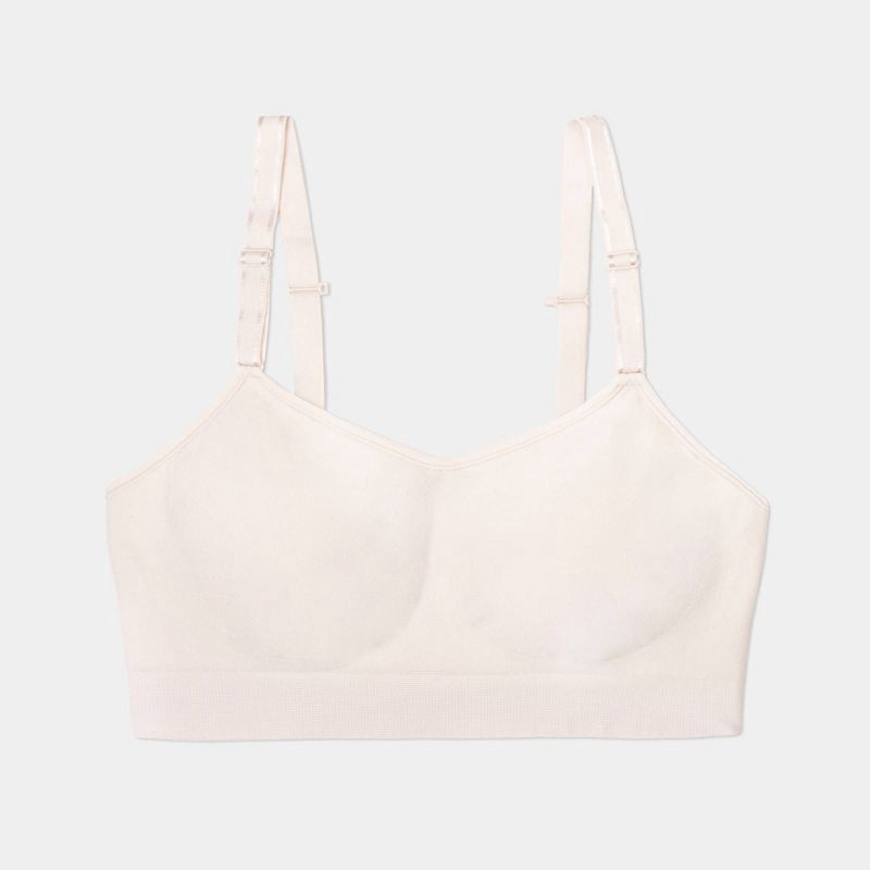 slide 6 of 6, Fruit of the Loom Women's 360° Stretch Seamless Smooth Support Wireless Bra - Cashmere XL, 1 ct