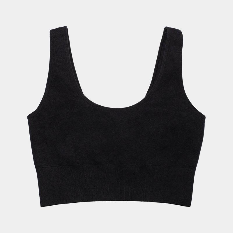 slide 6 of 6, Fruit of the Loom Women's 360° Stretch Seamless Comfort Longline Sports Bra - Black XL, 1 ct