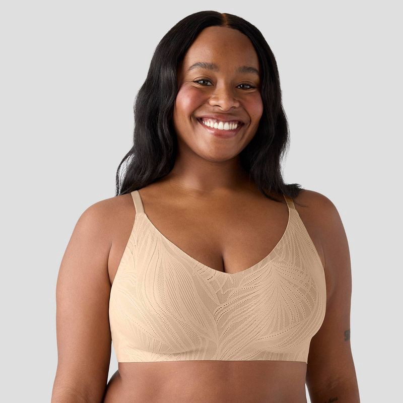 slide 1 of 5, True & Co. True Everybody by True & Co Women's Lace Triangle Adjustable Strap Wirefree Bra - Beige S, 1 ct