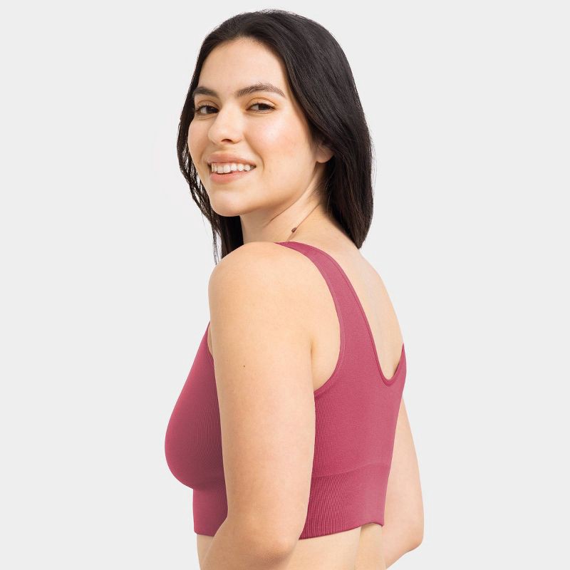 slide 2 of 6, Fruit of the Loom Women's 360° Stretch Seamless Comfort Longline Sports Bra - Lover's Knot S, 1 ct