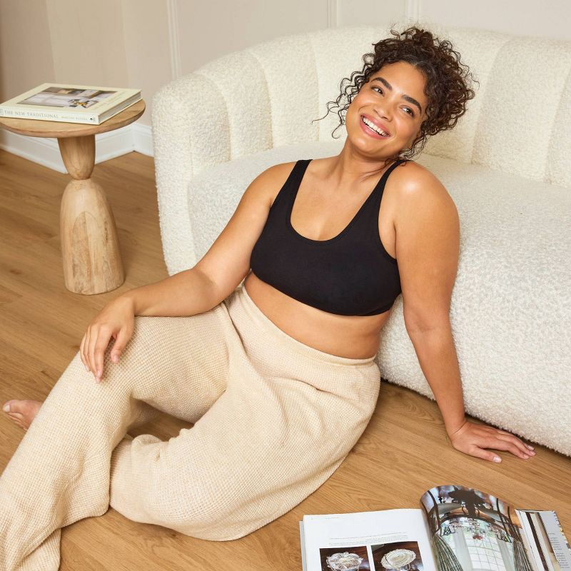 slide 6 of 8, Fruit of the Loom Women's Unbelievably Soft Cotton Tank Style Sports Bra 2pk - Black/Heather Gray L, 2 ct