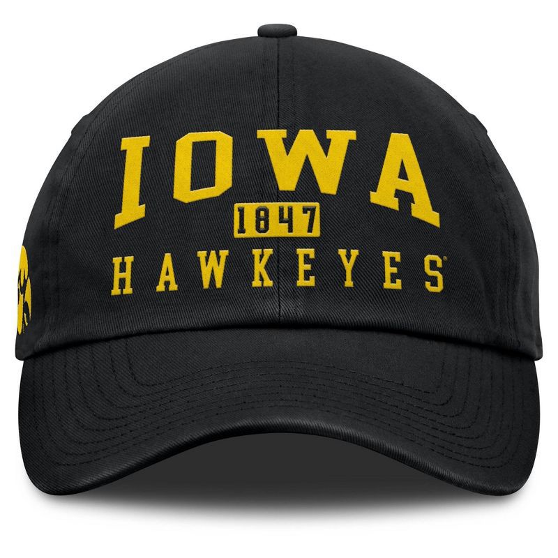 slide 2 of 4, NCAA Iowa Hawkeyes Relaxed Fit Adjustable Hat, 1 ct