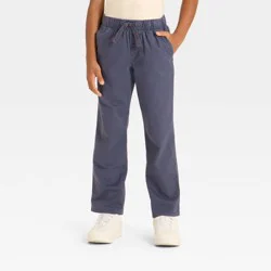 Boys' Stretch Straight Fit Woven Pull-On Pants - Cat & Jack™ Blue 4