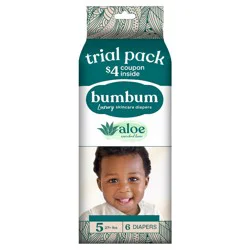 bumbum Luxury Skincare Disposable Diapers - Size 5 - 6ct