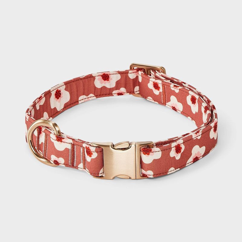 slide 1 of 3, Fashion Floral Dog Collar - Boots & Barkley™ L, 1 ct