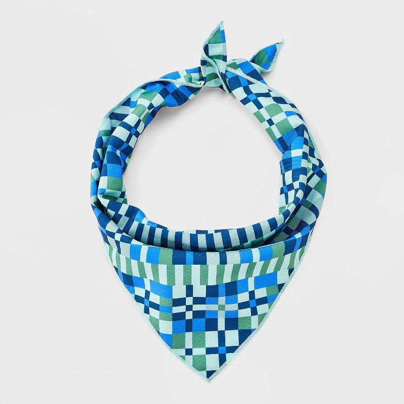 slide 2 of 3, Geo Check Dog Bandana - Boots & Barkley™ One Size Fits Most, 1 ct