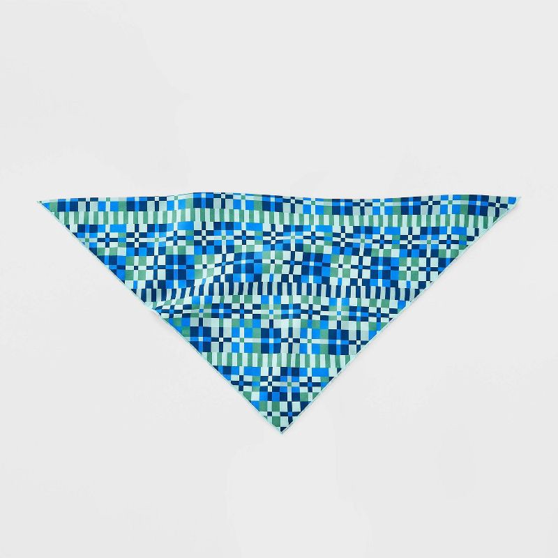 slide 3 of 3, Geo Check Dog Bandana - Boots & Barkley™ One Size Fits Most, 1 ct