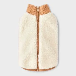 Faux Shearling Cat and Dog Vest - Boots & Barkley™ Tan S