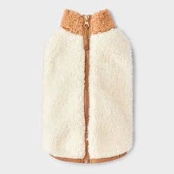 Faux Shearling Cat and Dog Vest - Boots & Barkley™ Tan S