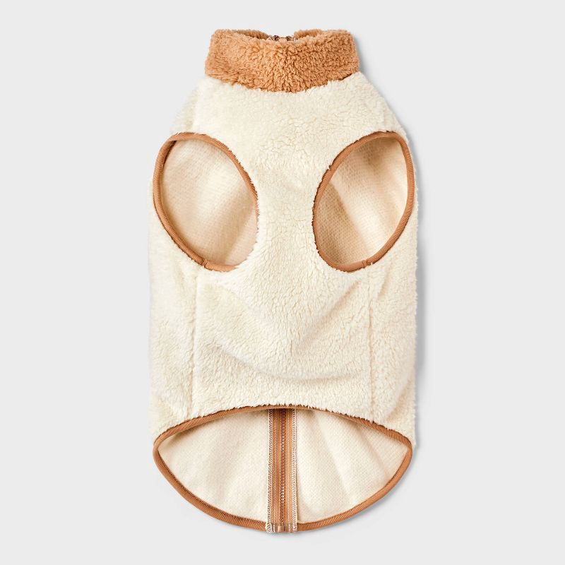 slide 2 of 4, Faux Shearling Dog Vest - Boots & Barkley™ Tan L, 1 ct