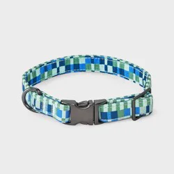 Fashion Geo Check Dog and Cat Collar - Boots & Barkley™ S