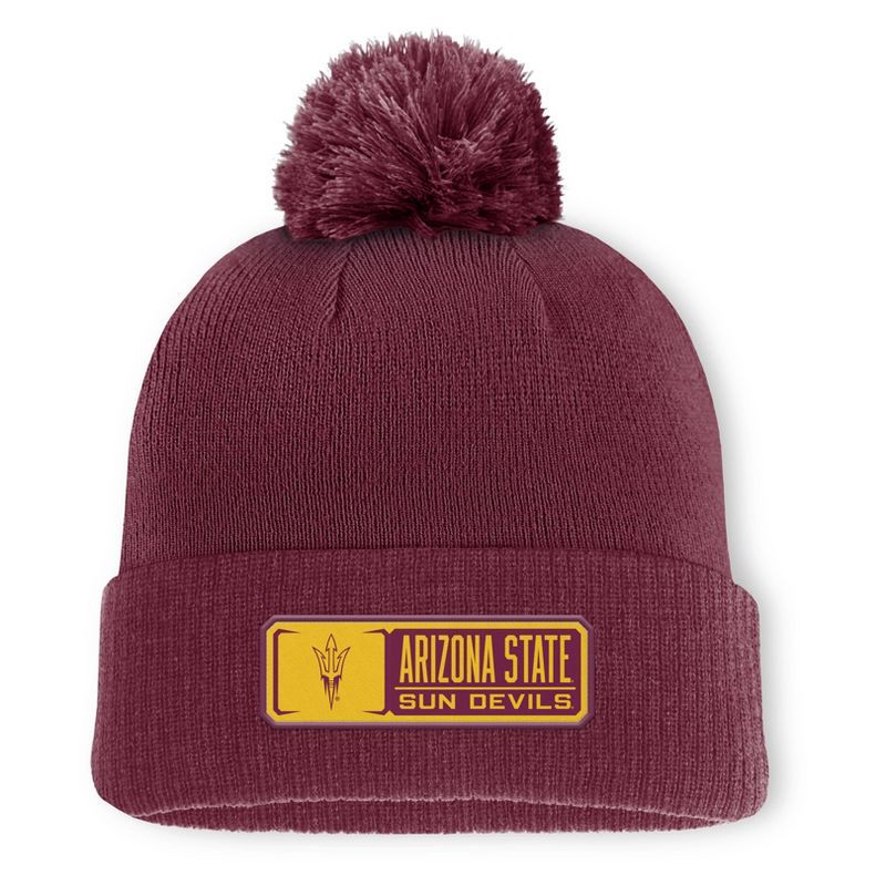 slide 1 of 3, NCAA Arizona State Sun Devils Cuffed Pom Hat, 1 ct