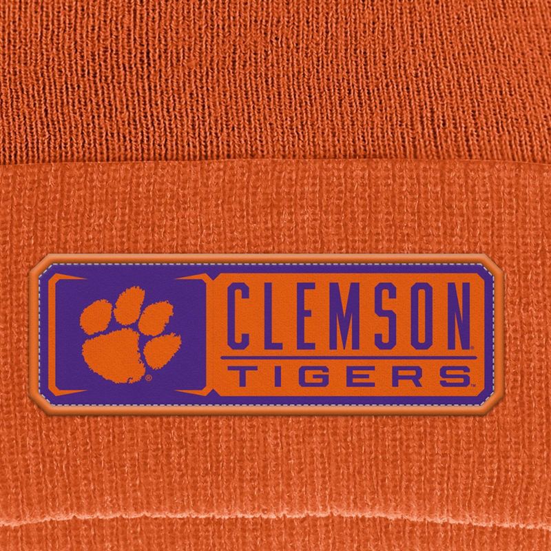 slide 3 of 3, NCAA Clemson Tigers Cuffed Pom Hat, 1 ct