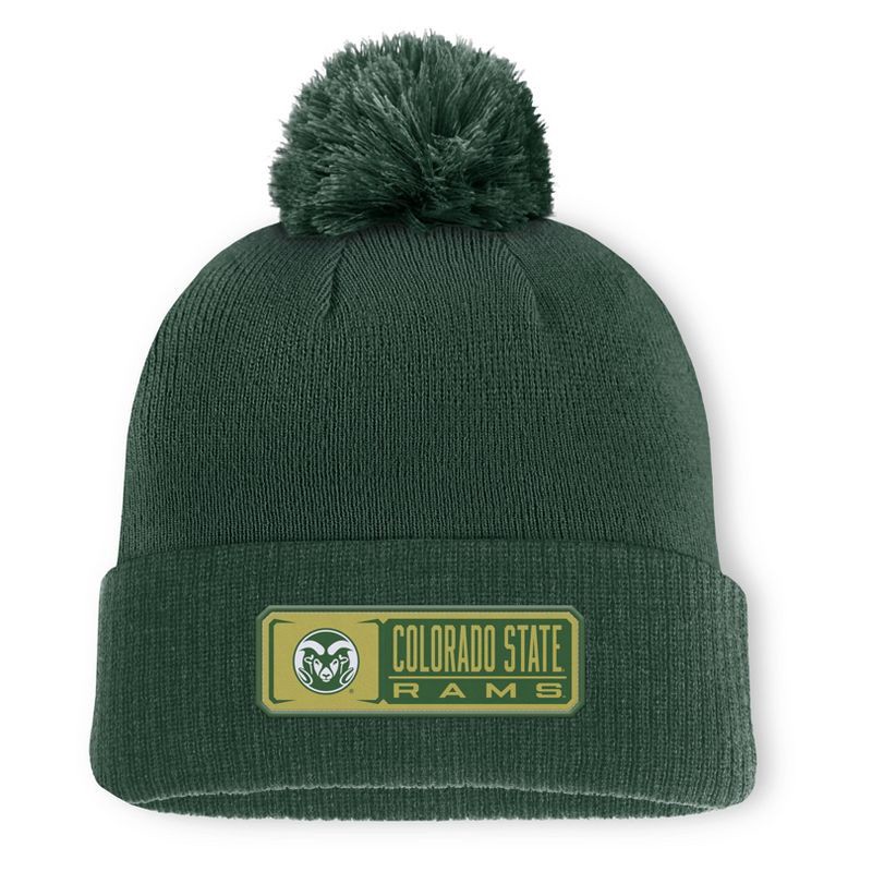 slide 1 of 3, NCAA Colorado State Rams Cuffed Pom Hat, 1 ct