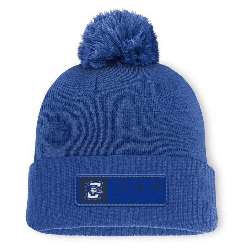 slide 1 of 3, NCAA Creighton Bluejays Cuffed Pom Hat, 1 ct