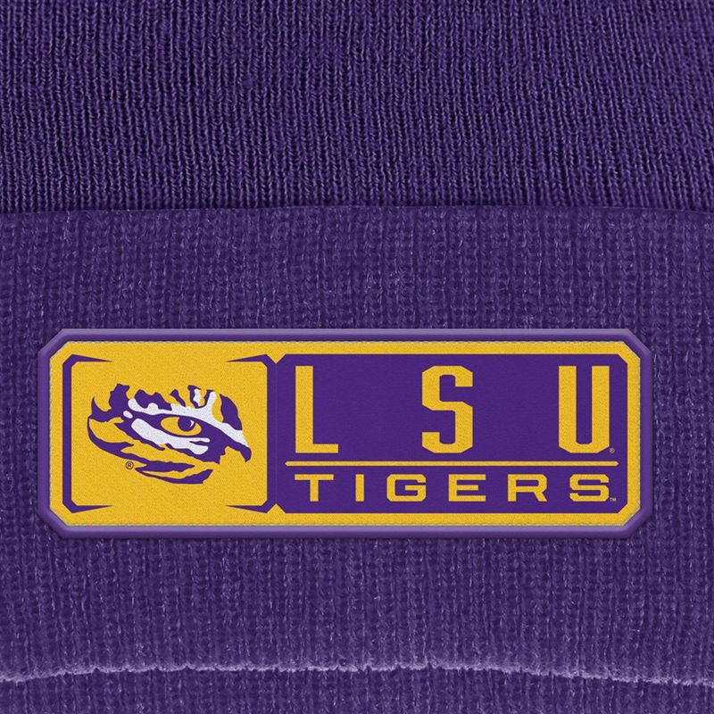 slide 3 of 3, NCAA LSU Tigers Cuffed Pom Hat, 1 ct