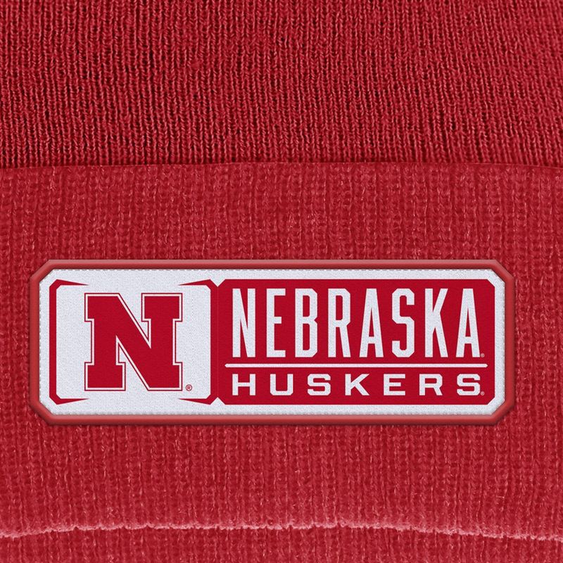 slide 3 of 3, NCAA Nebraska Cornhuskers Cuffed Pom Hat, 1 ct