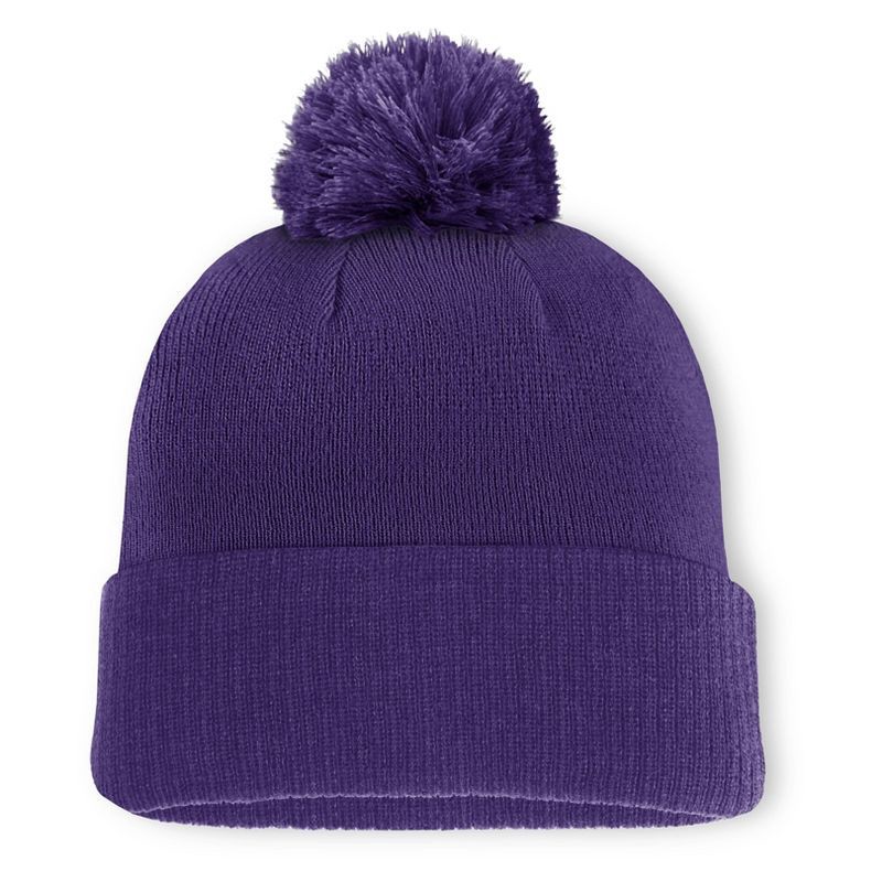 slide 2 of 3, NCAA Northwestern Wildcats Cuffed Pom Hat, 1 ct