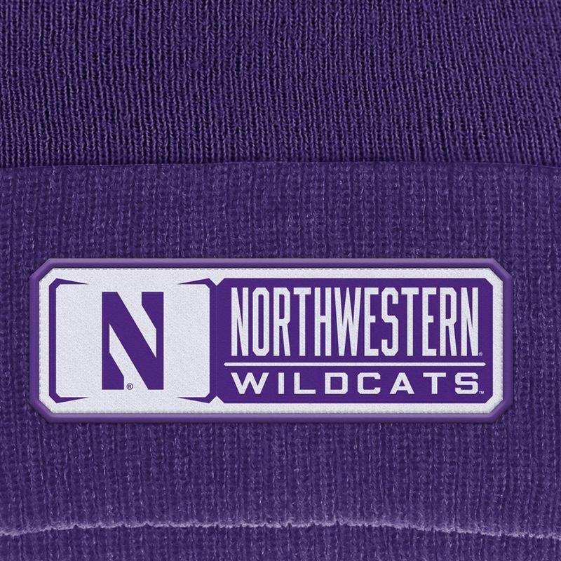 slide 3 of 3, NCAA Northwestern Wildcats Cuffed Pom Hat, 1 ct