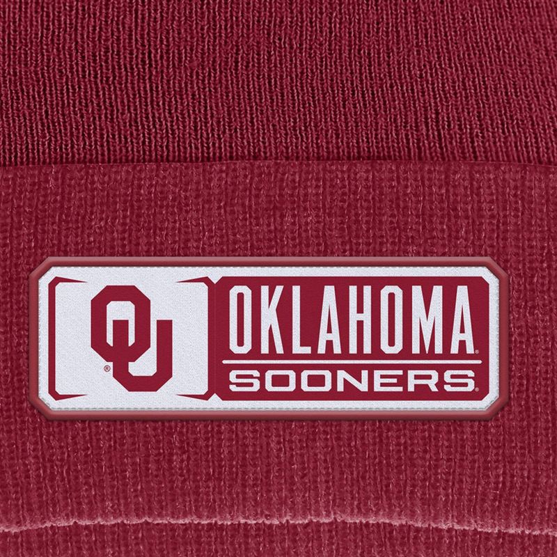 slide 3 of 3, NCAA Oklahoma Sooners Cuffed Pom Hat, 1 ct