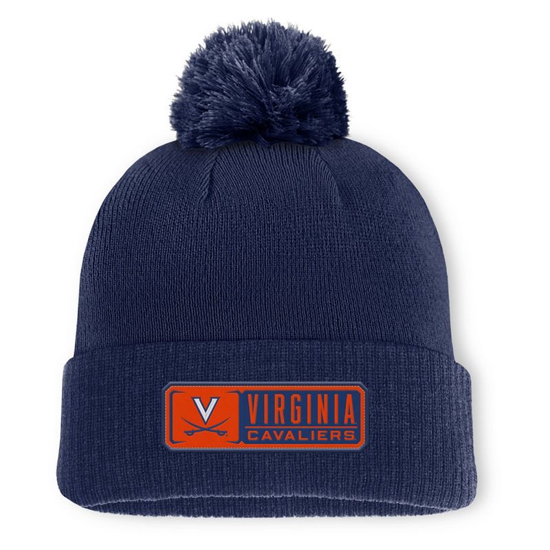 slide 1 of 3, NCAA Virginia Cavaliers Cuffed Pom Hat, 1 ct