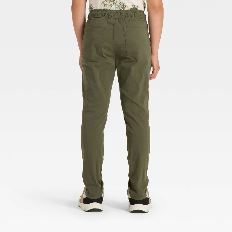 slide 2 of 3, Boys' Quick Dry Stretch Pants - Cat & Jack™ Olive Green 10, 1 ct