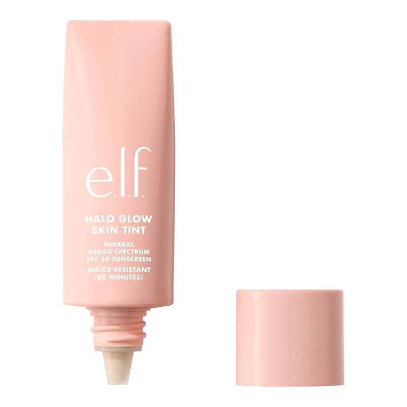 slide 1 of 13, e.l.f. Halo Glow Skin Tint Light Coverage Foundation - Mineral SPF 50 - 5 Light Warm - 1 fl oz, 1 fl oz
