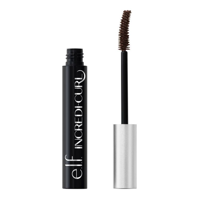 slide 1 of 12, e.l.f. Incredi-Curl Curling & Volumizing Mascara - Deep Brown - 0.32 fl oz, 0.32 fl oz