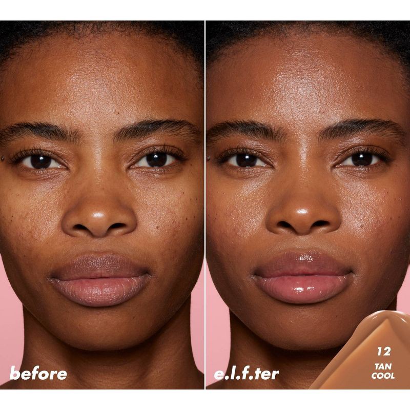 slide 3 of 13, e.l.f. Halo Glow Skin Tint Light Coverage Foundation - Mineral SPF 50 - 12 Tan Cool - 1 fl oz, 1 fl oz