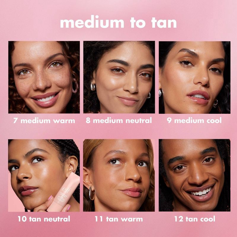 slide 5 of 13, e.l.f. Halo Glow Skin Tint Light Coverage Foundation - Mineral SPF 50 - 12 Tan Cool - 1 fl oz, 1 fl oz