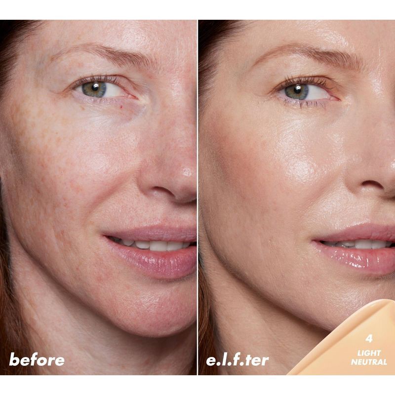 slide 3 of 13, e.l.f. Halo Glow Skin Tint Light Coverage Foundation - Mineral SPF 50 - 4 Light Neutral - 1 fl oz, 1 fl oz