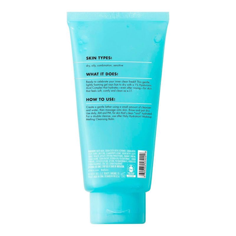 slide 11 of 11, e.l.f. SKIN Holy Hydration! Clean Freak Daily Cleanser - 5.5oz, 5.5 oz