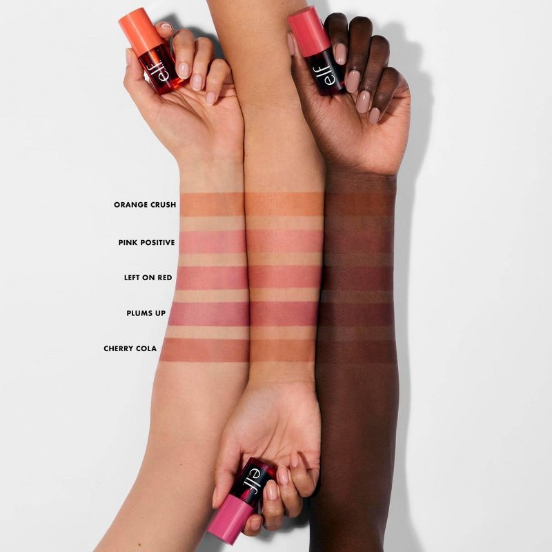 slide 3 of 13, e.l.f. Sheer For It Blush Tint - Buildable Stain For Lips + Cheek - Orange Crush - 0.22 fl oz, 0.22 fl oz