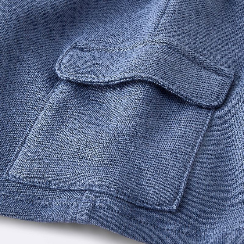 slide 2 of 4, Baby Boys' 2pc Fox Striped Polo Shorts Set - Cloud Island™ Navy Blue 18M, 2 ct