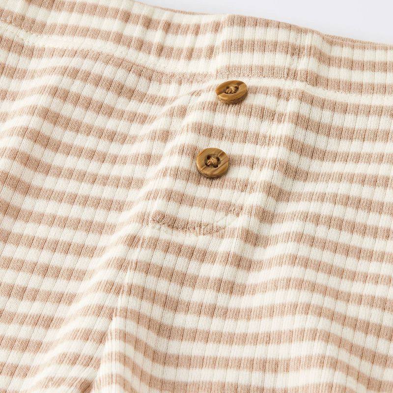 slide 2 of 4, Baby Boys' 2pc Mama's Mini Embroidered Sweatshirt Set - Cloud Island™ Tan 18M, 2 ct