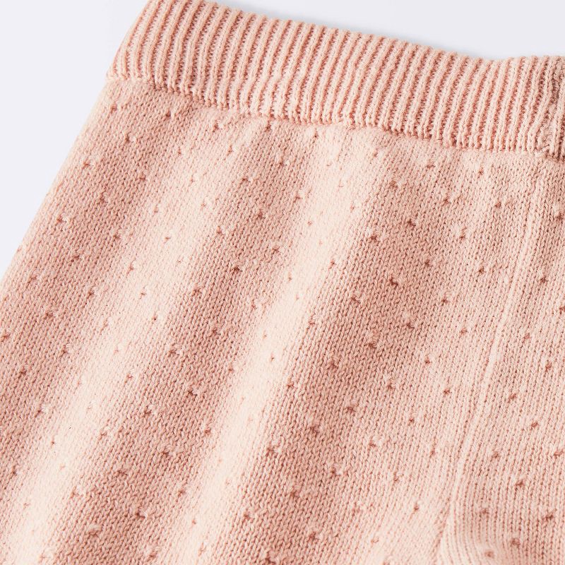 slide 4 of 4, Baby Girls' 2pc Pointelle Sweater Set - Cloud Island™ Pink 24M, 2 ct