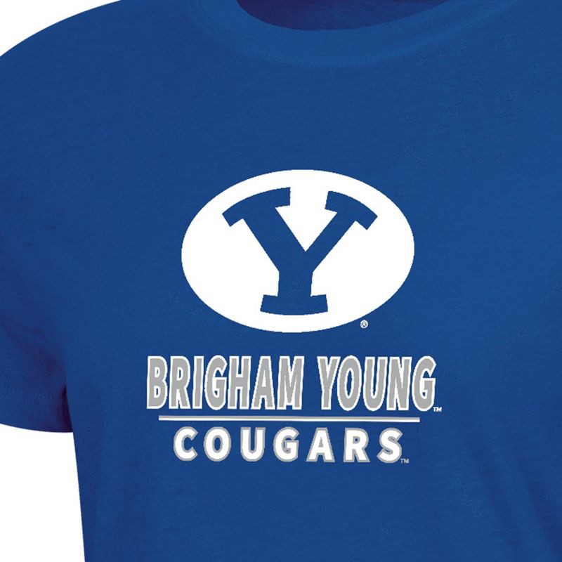 slide 3 of 3, NCAA BYU Cougars Women's Crew T-Shirt - L, 1 ct