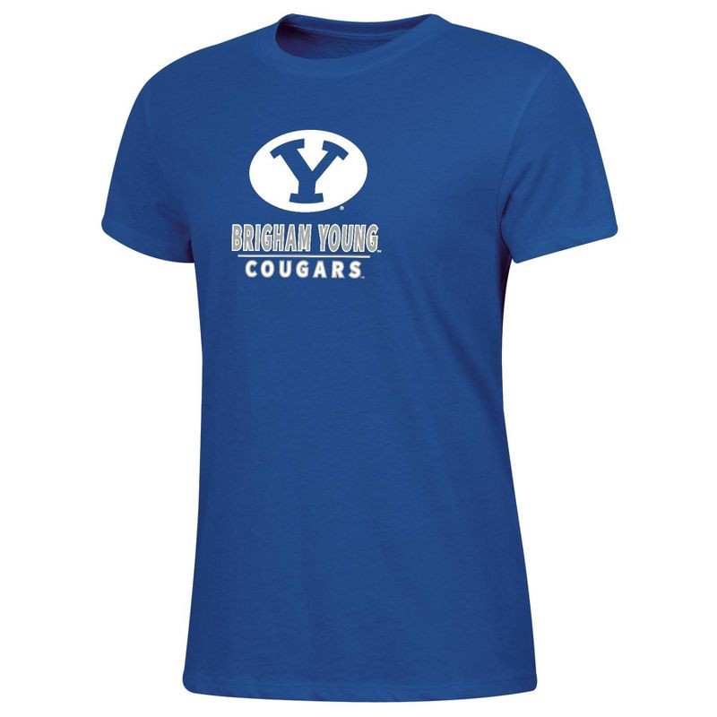 slide 1 of 3, NCAA BYU Cougars Women's Crew T-Shirt - L, 1 ct