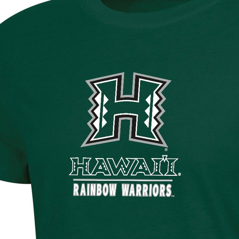 slide 3 of 3, NCAA Hawaii Rainbow Warriors Women's Crew T-Shirt - M: Relaxed Fit, Lightweight Jersey, 1 ct