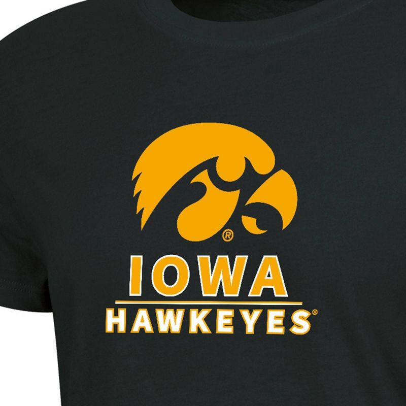 slide 3 of 3, NCAA Iowa Hawkeyes Women's Crew T-Shirt - L, 1 ct