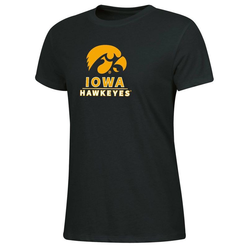 slide 1 of 3, NCAA Iowa Hawkeyes Women's Crew T-Shirt - L, 1 ct