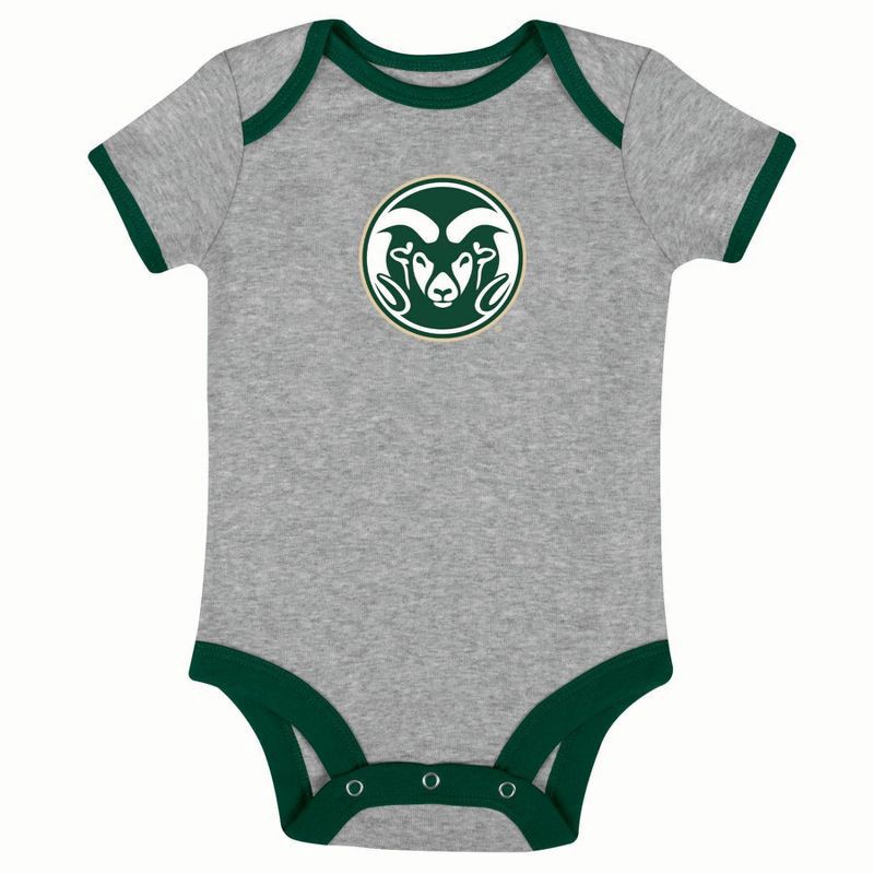 slide 2 of 4, NCAA Colorado State Rams Infant Toddler Boys' 3pk Bodysuit - 3-6M, 3 ct