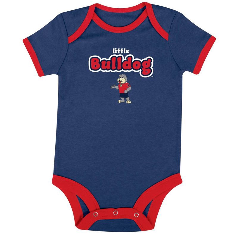 slide 1 of 4, NCAA Fresno State Bulldogs Infant Toddler Boys' 3pk Bodysuit - 6-9M, 3 ct